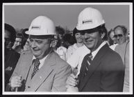 Leo Jenkins and Chancellor Brewer at Brody building groundbreaking